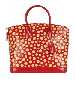 Yayoi Kusama Lockit MM, Vernis, Red/White, FL1142(2012), L/K/CL, 2*